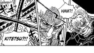 Zoro vs. Nusjuro as seen in the manga (Image via Shueisha)